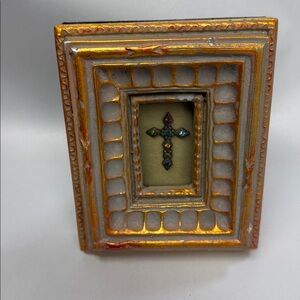 Beautiful Swarovski Crystal Cross in Gold Frame